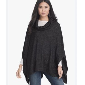 White House Black Market Charcoal Poncho